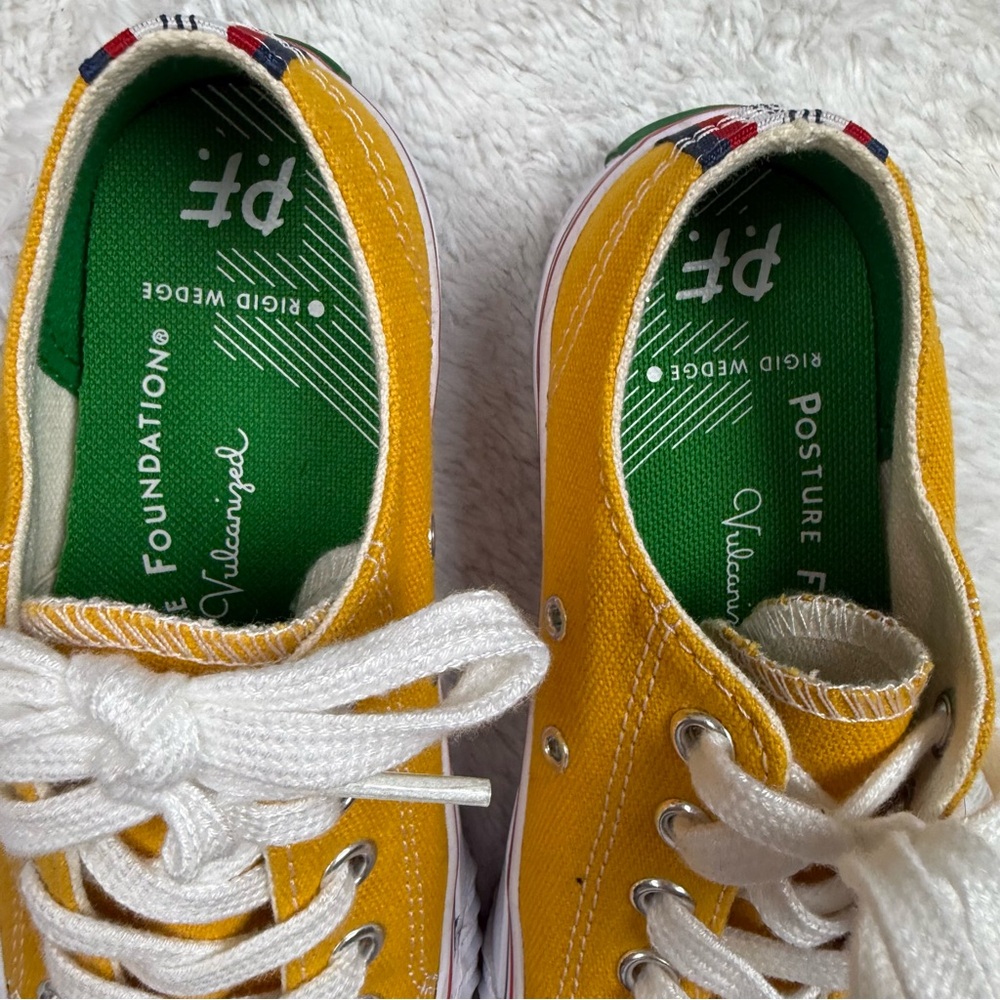 P.F. Flyers Kids Yellow and White Sneakers - Picture 2 of 5